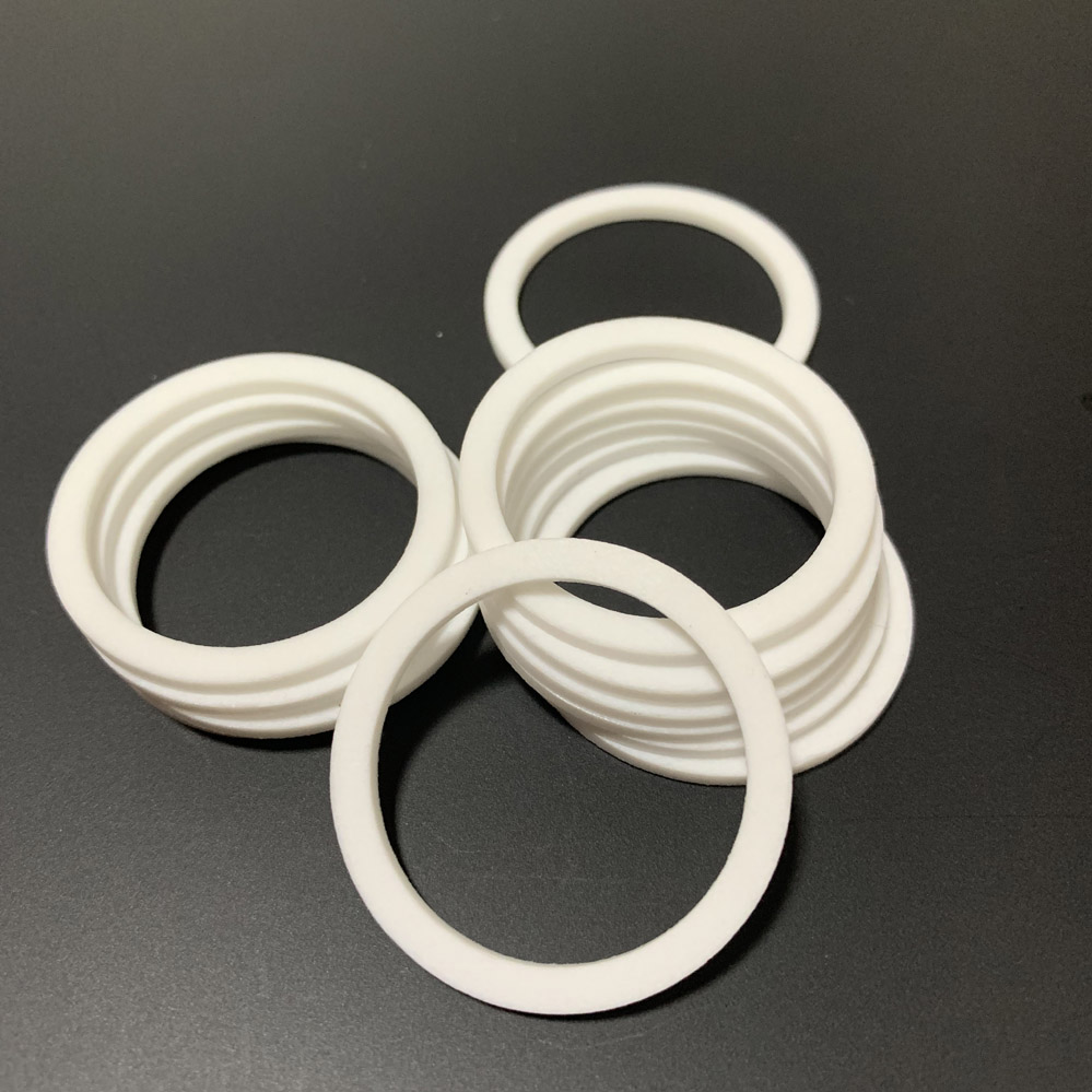 High temperature and corrosion resistant wear-resistant self-lubricating white Teflon Teflon TEFLON ring gasket